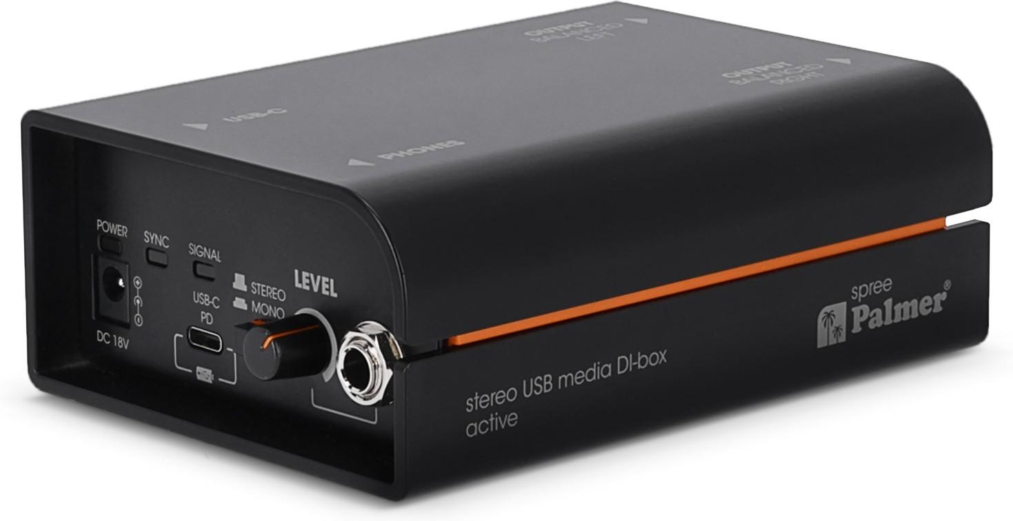 Palmer River Spree - Active Stereo USB-C Media DI Box - Andertons